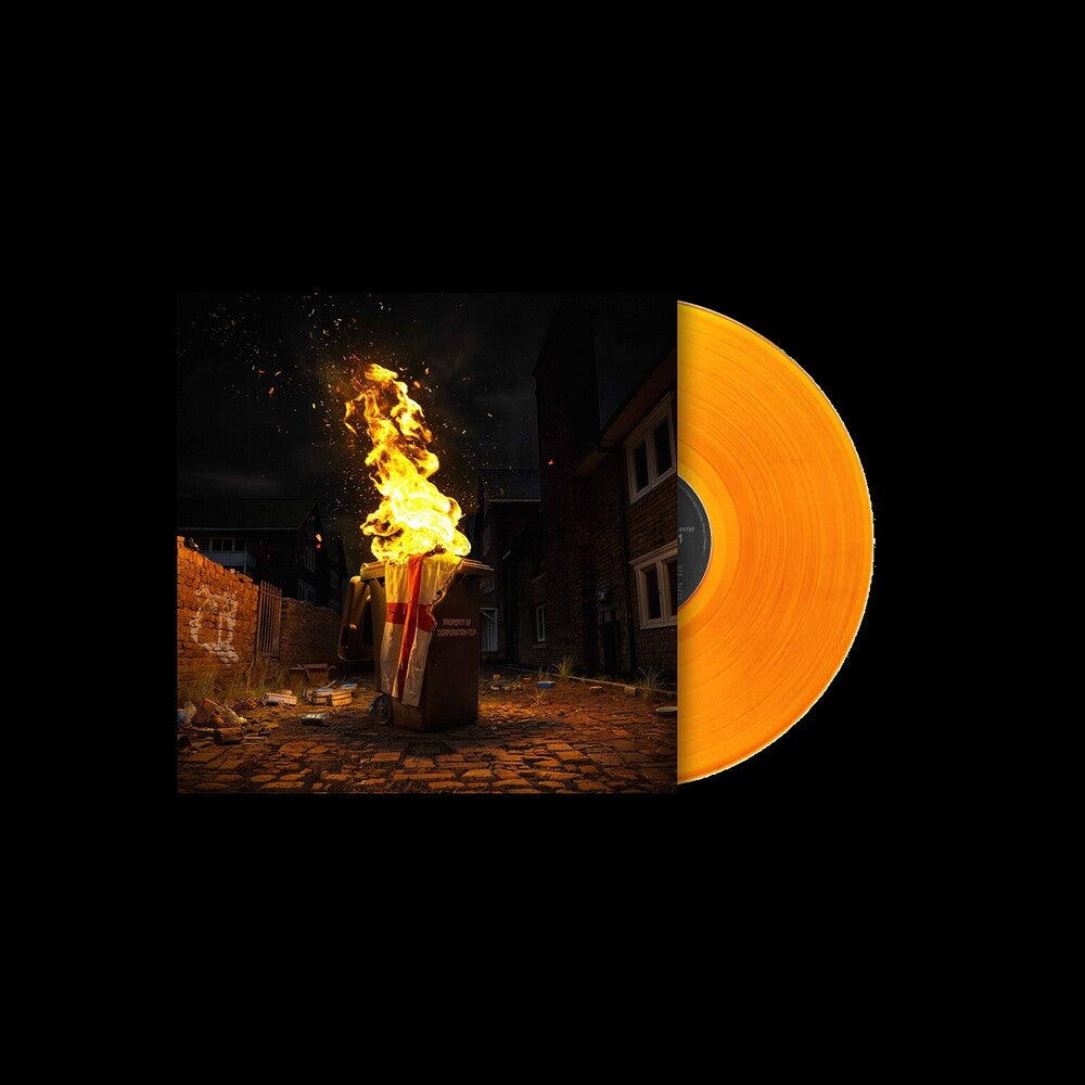 the album cover for Hot Milk - Corporation P.O.P [Transparent Neon Orange Vinyl]