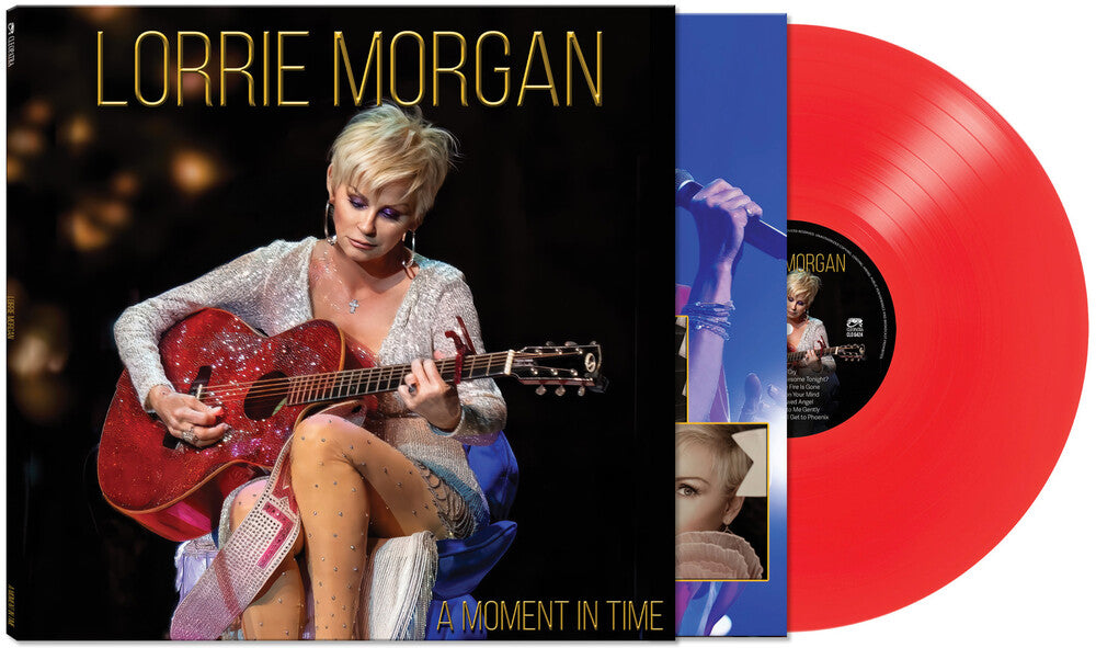 the album cover for Lorrie Morgan - A Moment In Time [LP Limited Edition Red Vinyl]