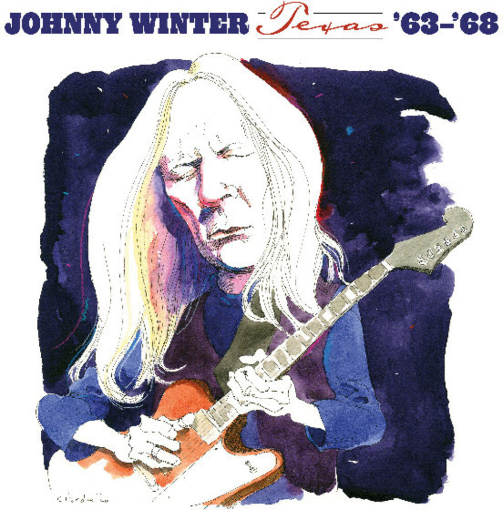 the album cover for Johnny Winter - Texas 63-68 [Colored Vinyl] (Wht) (Aus)