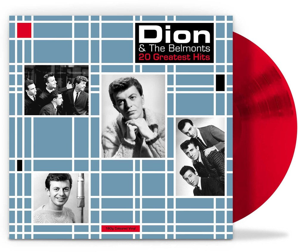 the album cover for Dion & The Belmonts - 20 Greatest Hits [Colored Vinyl] [180 Gram] (Red) (Uk)