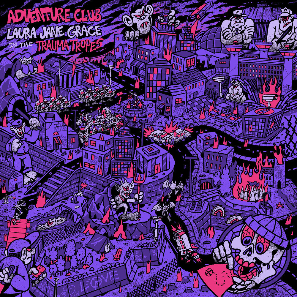 the album cover for Laura Grace  Jane - Adventure Club [Pink]