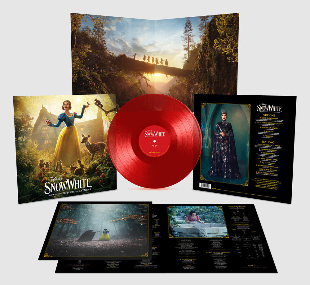 the album cover for Benj Pasek  / Paul,Justin (Colv) (Ruby) - Disney's Snow White - O.S.T. [Translucent Ruby LP]