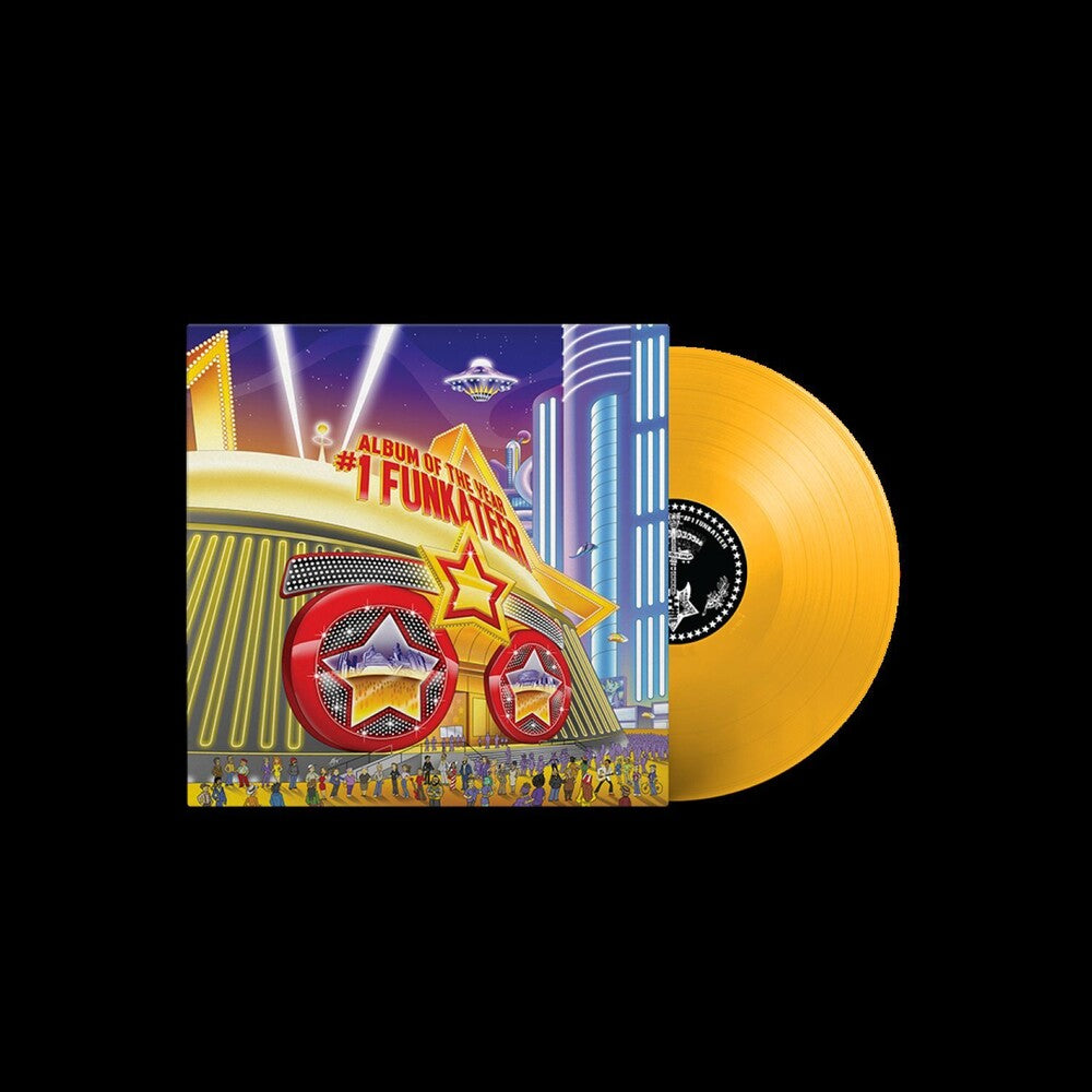 the album cover for Bootsy Collins - Album Of The Year #1 Funkateer [Colored Vinyl] (Ylw)