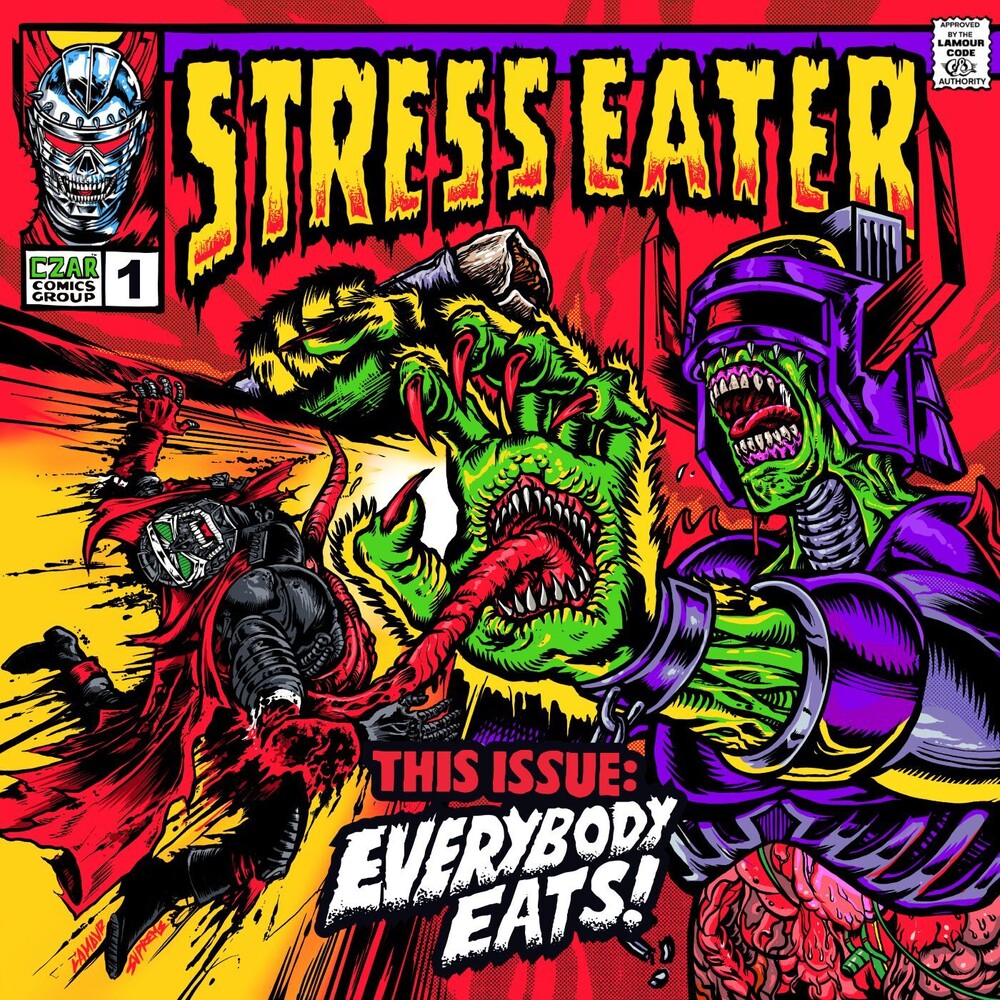 the album cover for Stress Eater - Everybody Eats