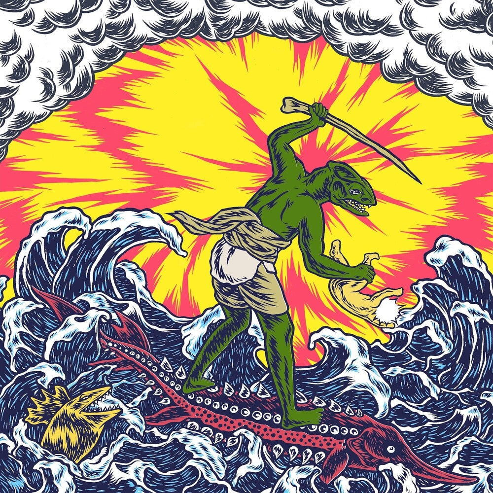 the album cover for King Gizzard & The Lizard Wizard - Teenage Gizzard - Eco Green [Colored Vinyl] (Grn)