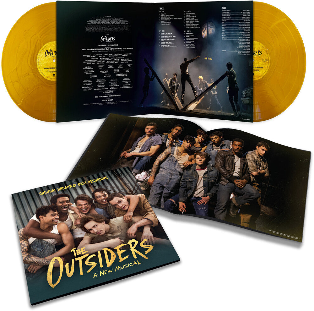 the album cover for Outsiders - New Musical / O.B.C.R. (Stay Gold Ver) - The Outsiders - A New Musical (Orignal Broadway Cast Recording) [Stay  Gold Version 2LP]