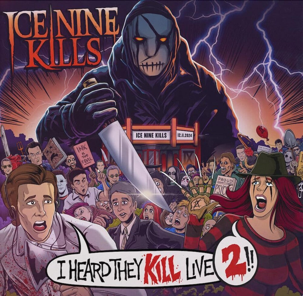 the album cover for Ice Nine Kills - I Heard They Kill Live 2 [2 LP]