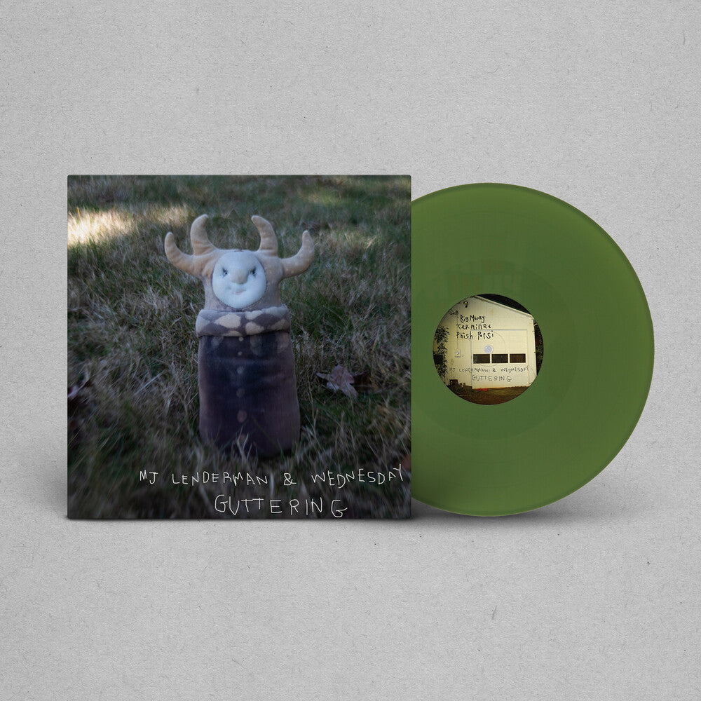 the album cover for Mj Lenderman / Wednesday - Guttering - Green