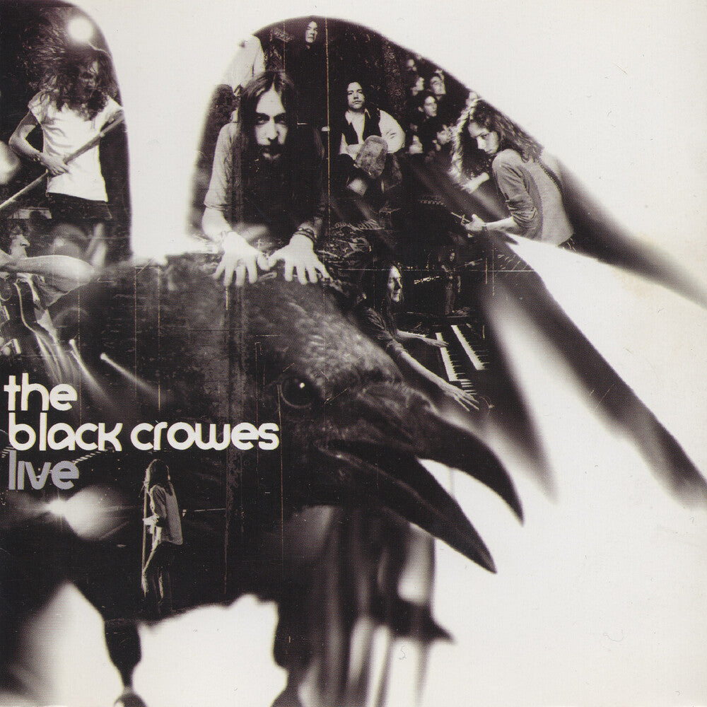 the album cover for The Black Crowes -  Live [3 LP Gold Metallic]