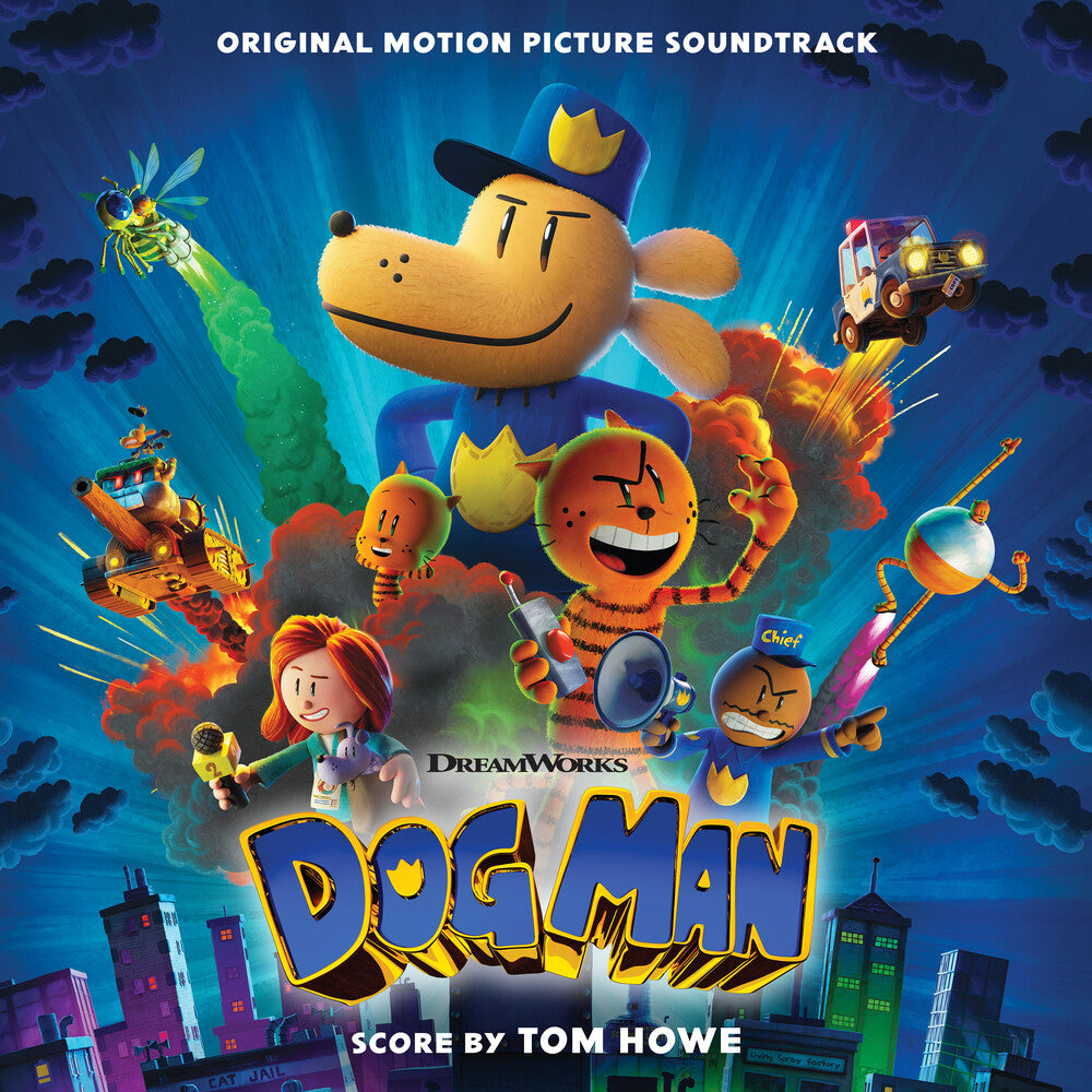 the album cover for Howe, Tom - Dog Man (Original Score) - Pumpkin Colored Vinyl