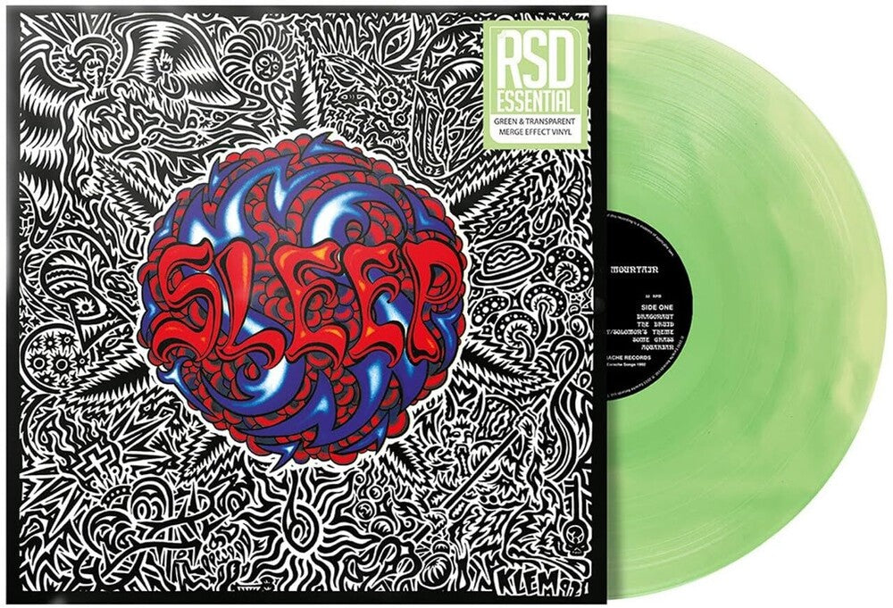 the album cover for Sleep - Sleep's Holy Mountain -  [RSD Essential Translucent Green Merge LP]
