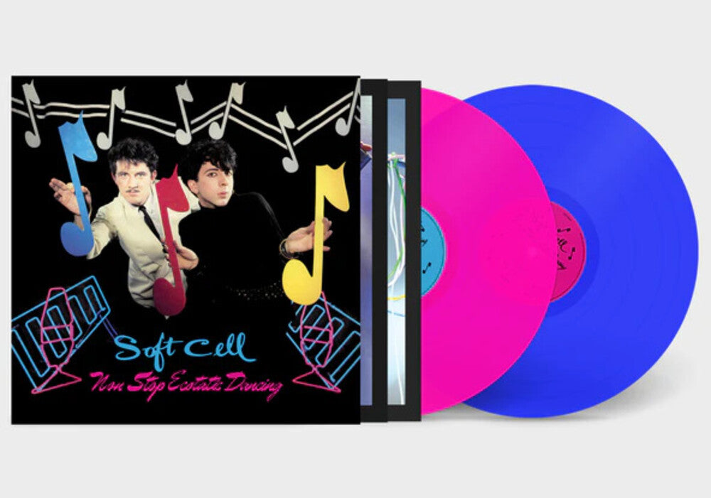 the album cover for Soft Cell - Non-Stop Ecstatic Dancing (Blue) [Colored Vinyl] (Pnk) (Uk)
