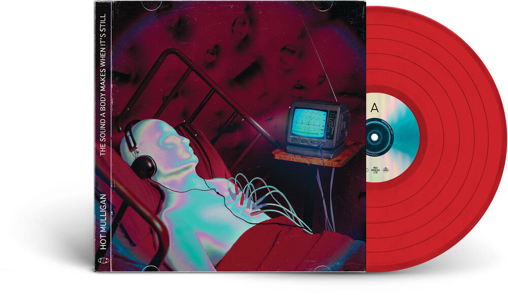 the album cover for Hot Mulligan - Sound A Body Makes When It's Still [Indie Exclusive Apple Red Colored Vinyl]