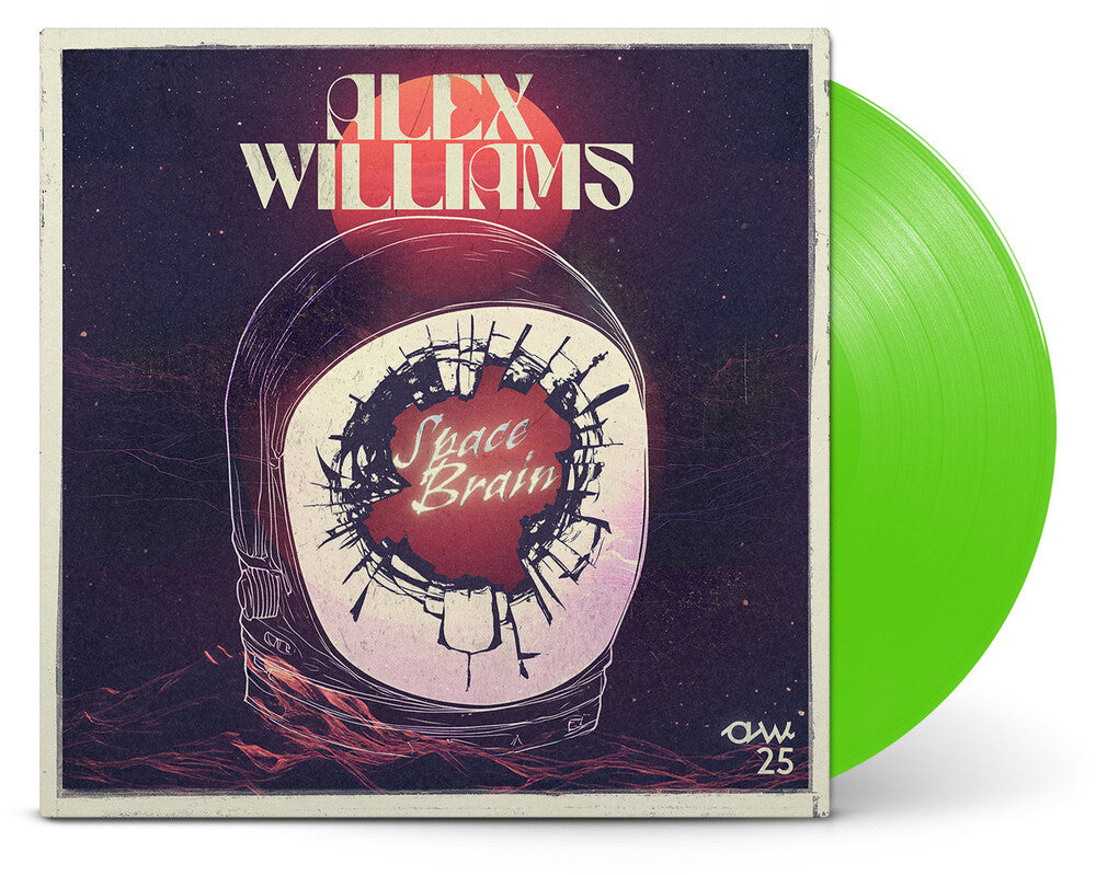 the album cover for Alex Williams - Space Brain [LP Fluorescent Neon Green]