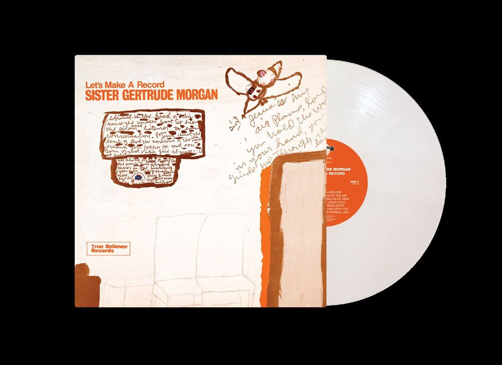 the album cover for Sister Gertrude Morgan - Let's Make A Record [Indie Exclusive] White [Colored Vinyl] [Limited Edition] [180 Gram]