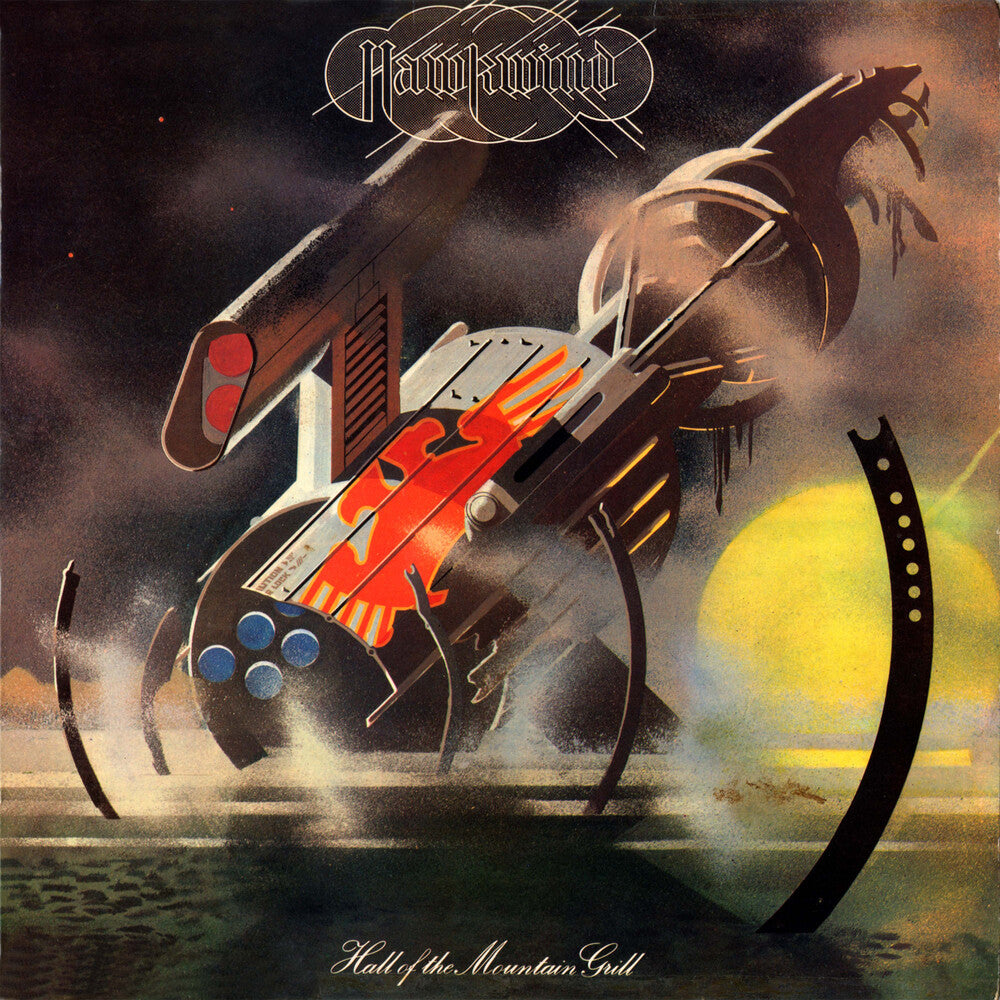 the album cover for Hawkwind - Hall Of The Mountain Grill (Uk)
