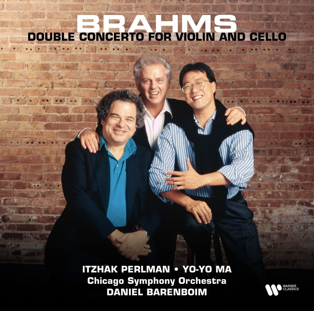 the album cover for Itzhak Perlman - Brahms: Double Concerto For Violin & Cello
