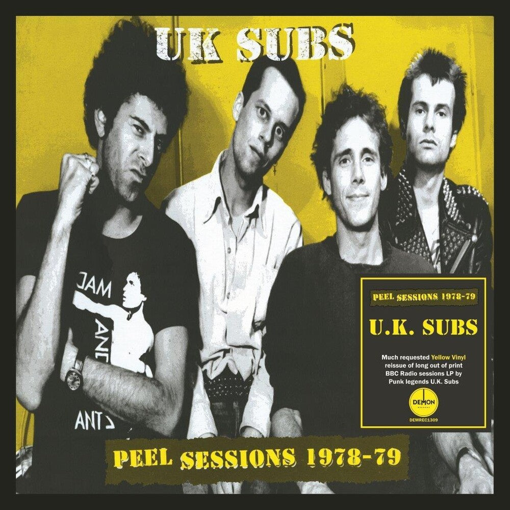 the album cover for Uk Subs - Peel Sessions [Colored Vinyl] (Ofgv) (Ylw) (Uk)