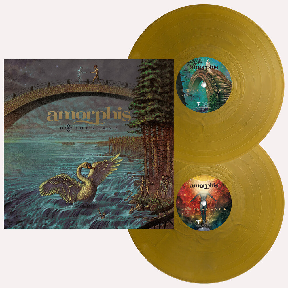 the album cover for Amorphis - Borderland ["Bones" Gold Opaque Vinyl]