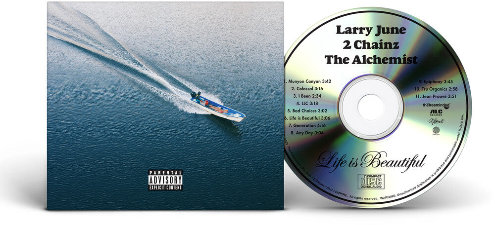 the album cover for Larry June - Life Is Beautiful