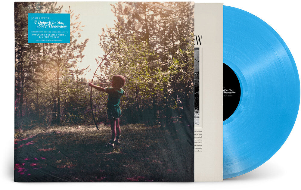 the album cover for Josh Ritter - I Believe in You, My Honeydew [Indie Exclusive Turquoise LP]