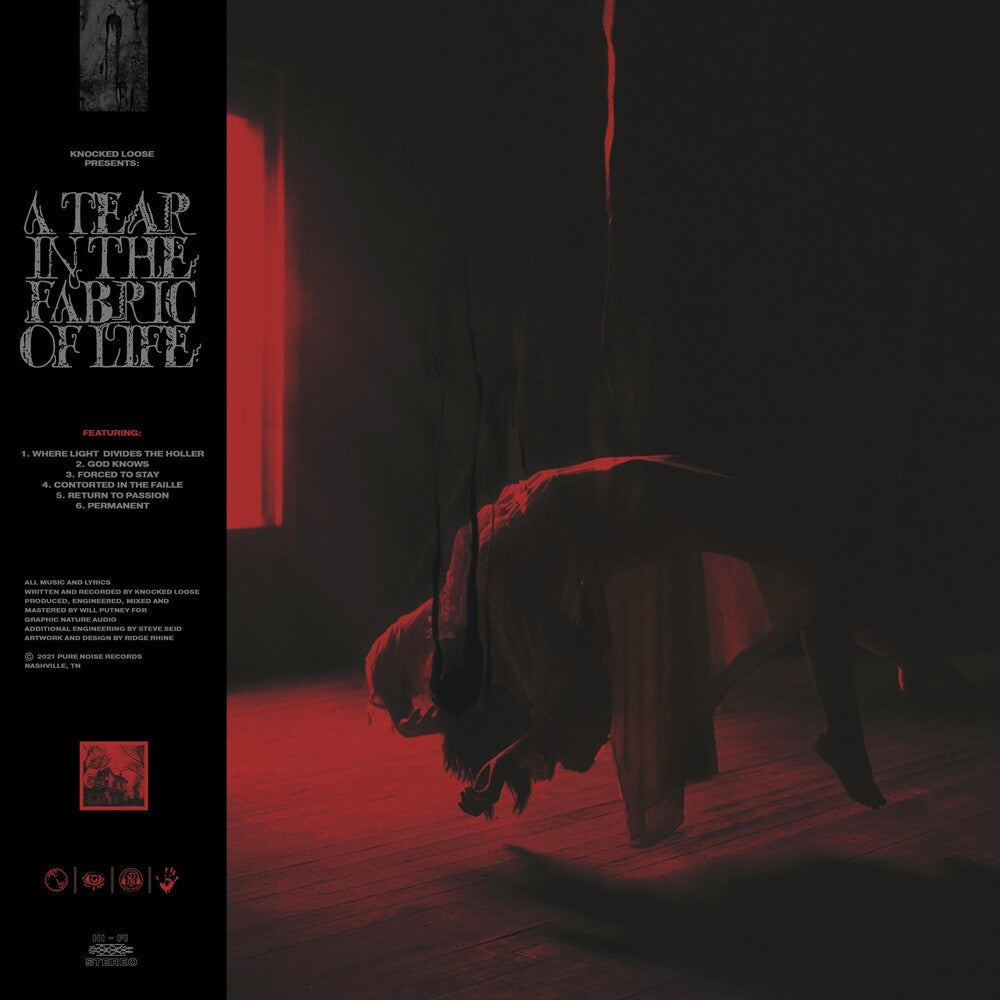 the album cover for Knocked Loose - Tear In The Fabric Of Life (Blk) [Colored Vinyl] [Clear Vinyl]