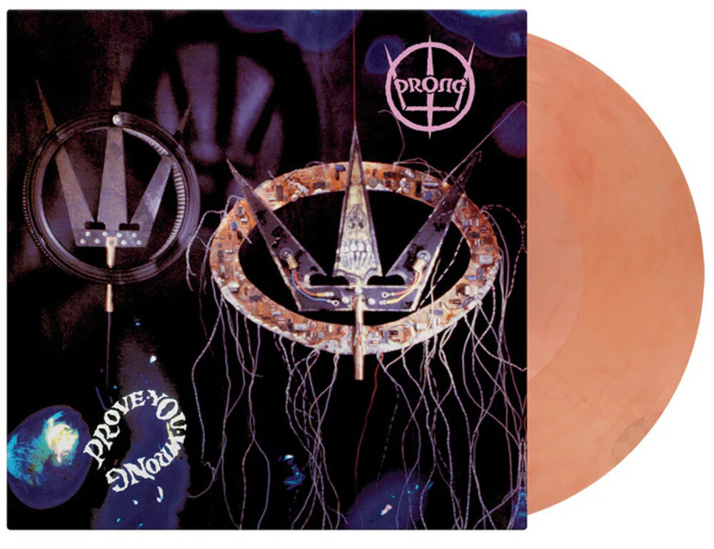 the album cover for Prong - Prove You Wrong [Colored Vinyl] [Clear Vinyl] [Limited Edition] [180 Gram] (Red)