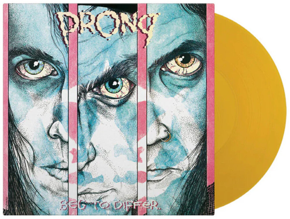 the album cover for Prong - Beg To Differ [Yellow Colored Vinyl] [Limited Edition] [180 Gram]