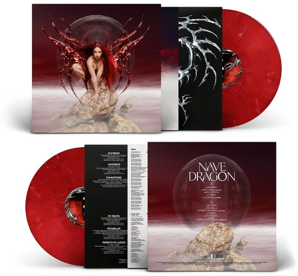 the album cover for Lola Indigo - Nave Dragon - Red Vinyl [Colored Vinyl] (Red) (Spa)