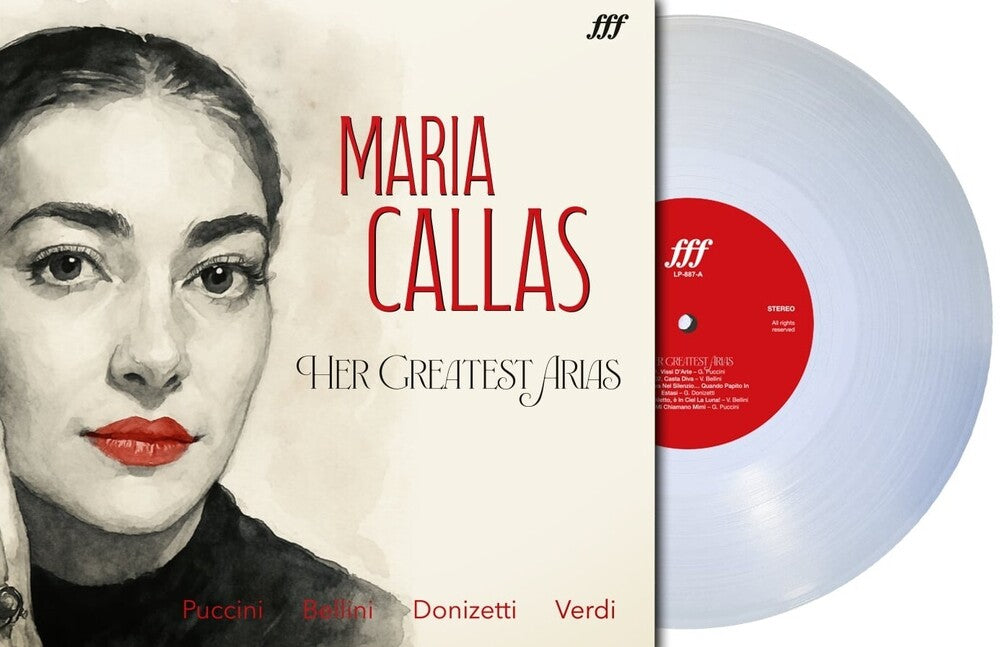 the album cover for Maria Callas - Maria Callas: The Greatest Hits (Clear Vinyl)