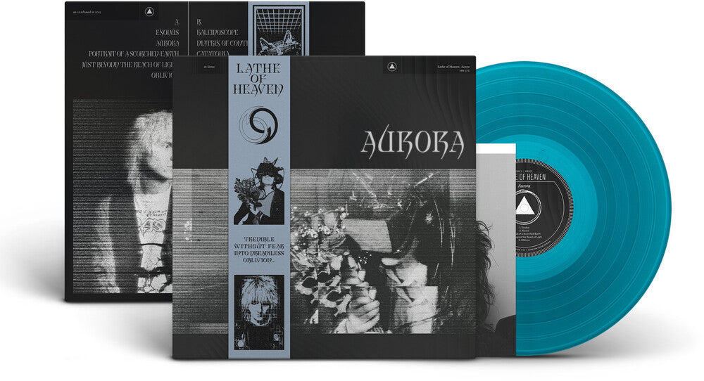 the album cover for Lathe Of Heaven - Aurora (Blue) [Colored Vinyl]