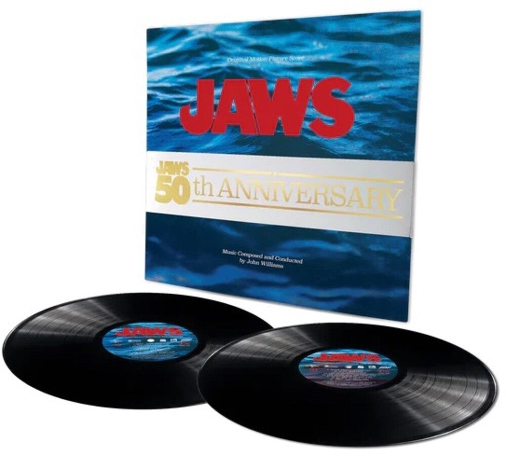 the album cover for John Williams - Jaws 50th Anniversary (Original Soundtrack)