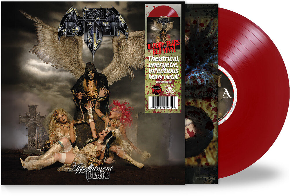 the album cover for Lizzy Borden - Appointment With Death [Colored Vinyl] [Limited Edition] (Red)