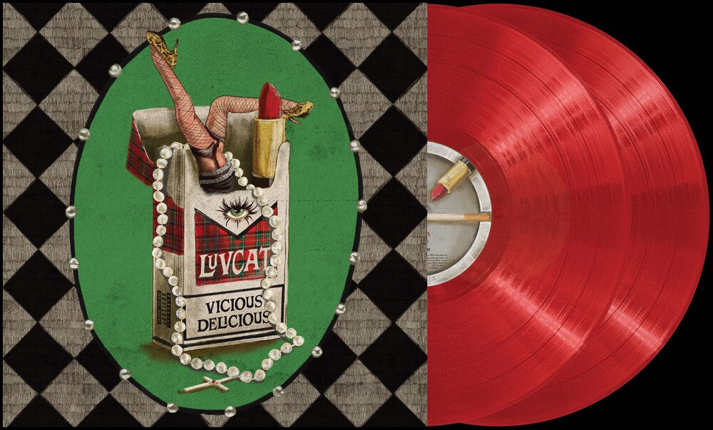 the album cover for Luvcat - Vicious Delicious [Indie Exclusive transparent red 2LP]