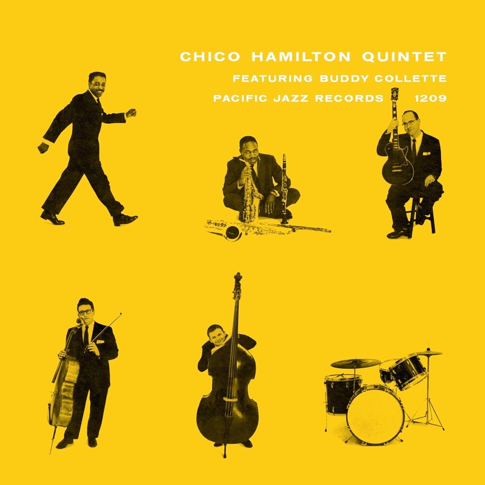 the album cover for Chico Hamilton Quintet - Chico Hamilton Quintet Featuring Buddy Collette (Blue Note Tone Poet Series)