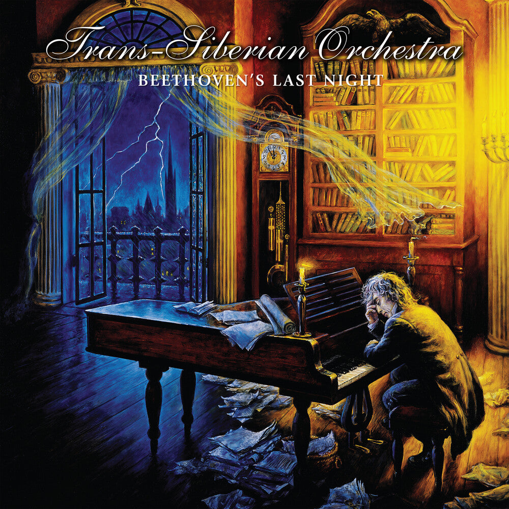 the album cover for Trans-Siberian Orchestra - Beethoven's Last Night [Colored Vinyl] (Red)