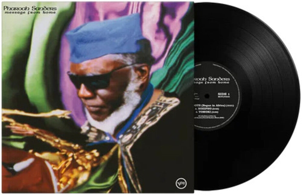the album cover for Pharoah Sanders - Message From Home (Blk) [180 Gram] (Hol)