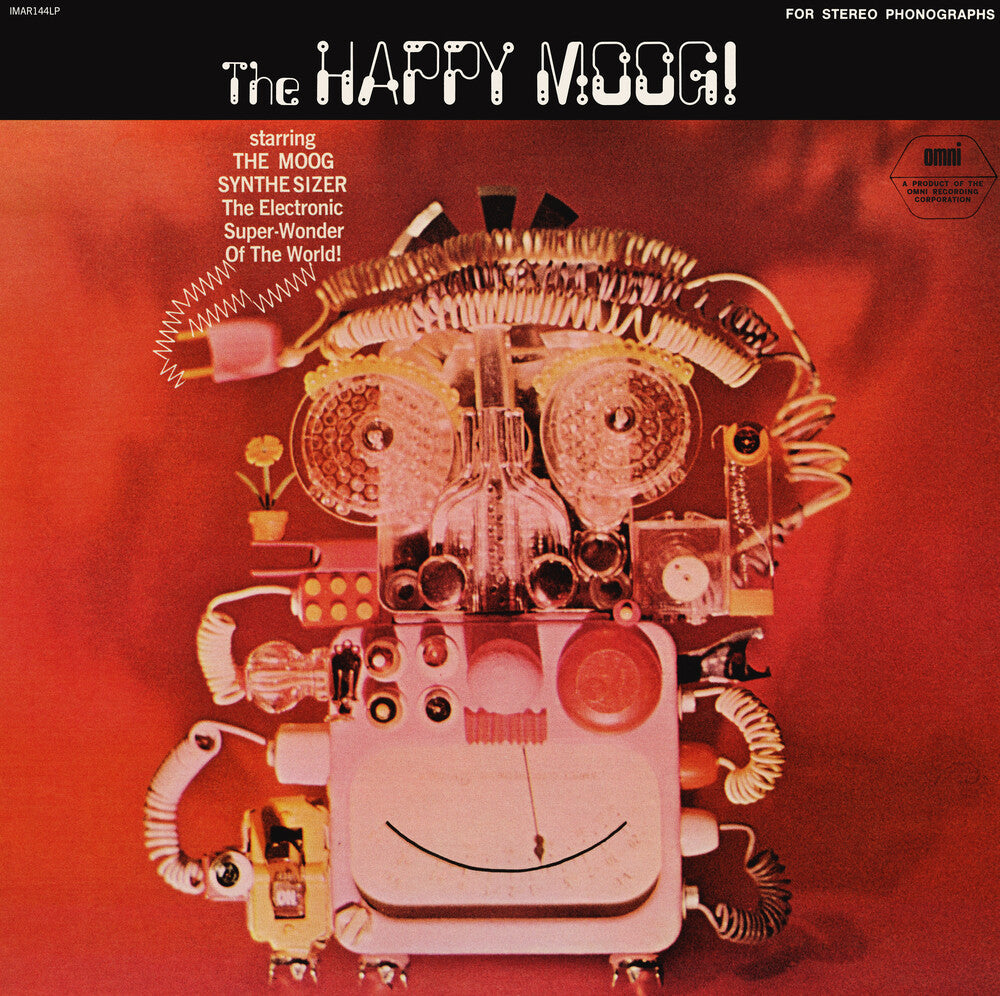 the album cover for Jean Perrey  Jacques / Breuer,Harry - Happy Moog (Gate) [Limited Edition] [Remastered] [Reissue]
