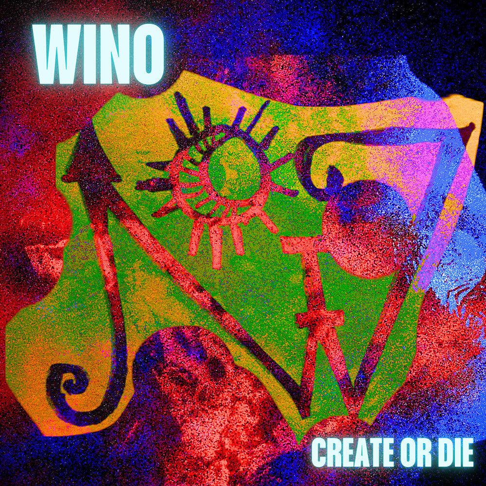 the album cover for Wino - Create Or Die (Blk) [Colored Vinyl] (Red)