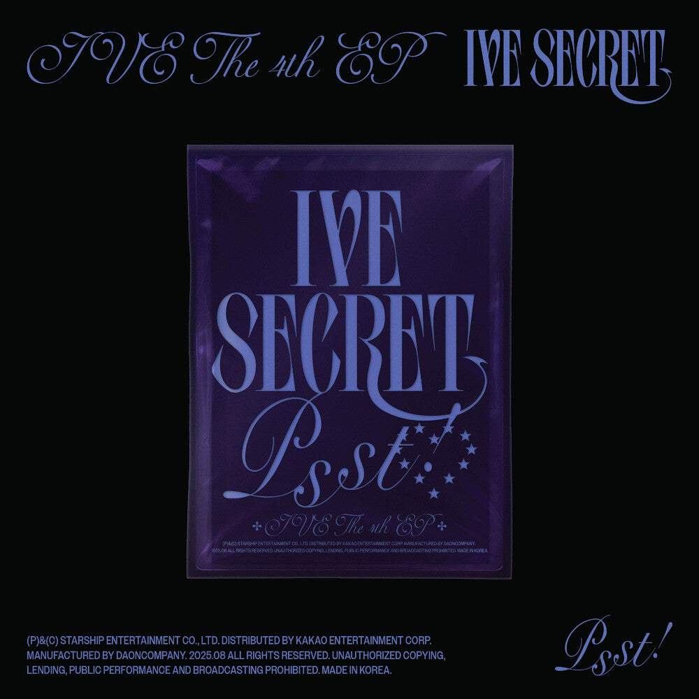 the album cover for IVE - IVE THE 4TH EP IVE SECRET [Psst! ver.]