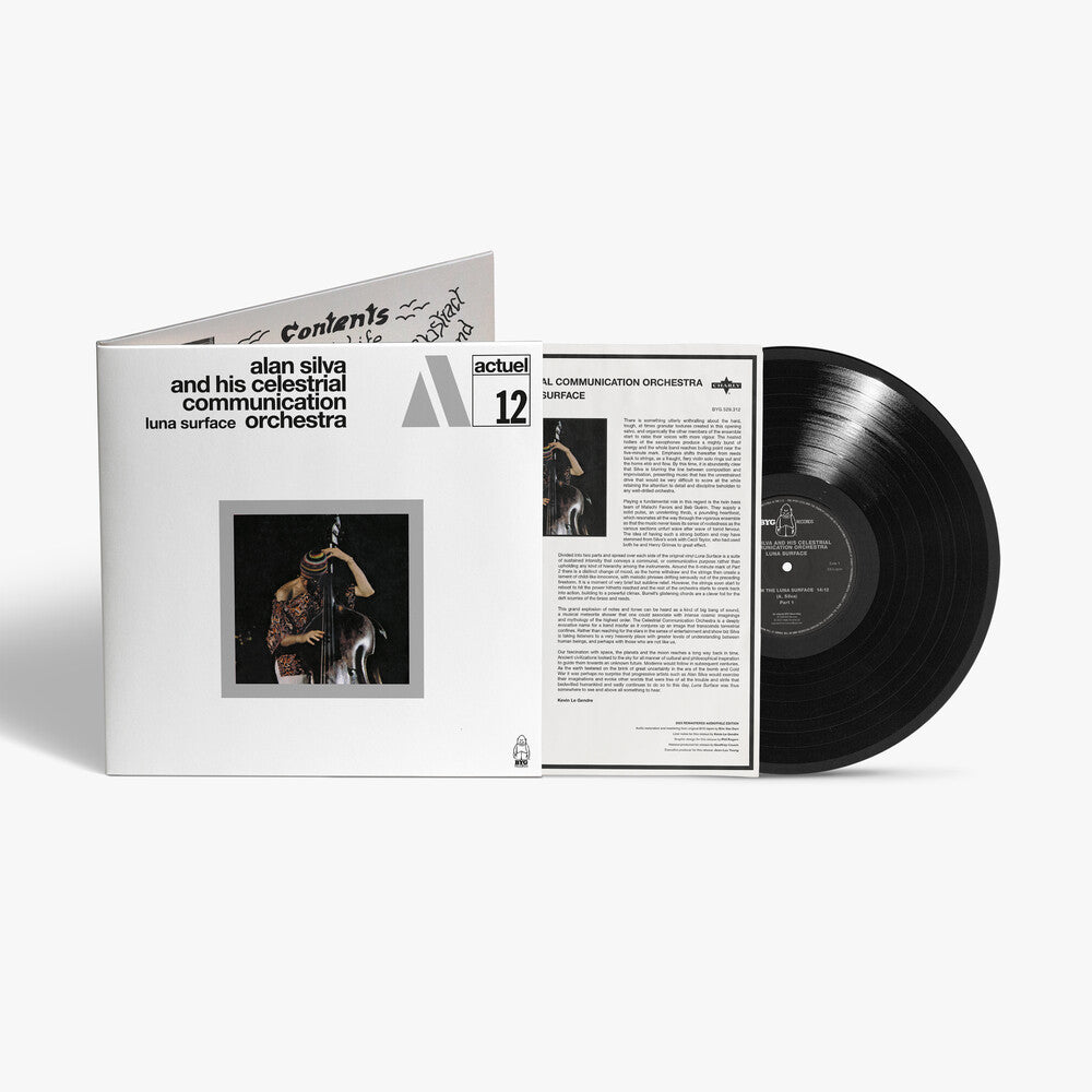 the album cover for Alan Silva  / Celestrial Communication Orchestra - Luna Surface [Deluxe] [Limited Edition] [Remastered] [Reissue]
