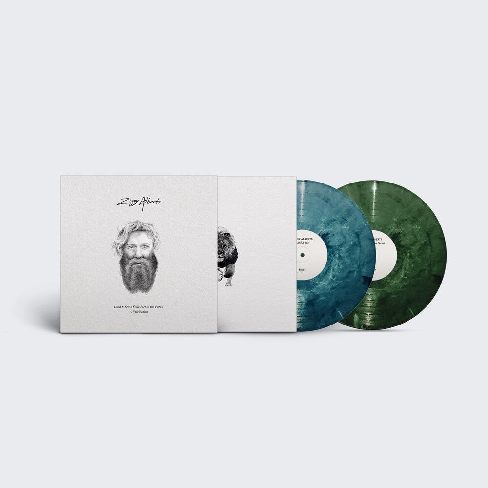 the album cover for Ziggy Alberts - Land & Sea X Four Feet In The Forest [Reissue]