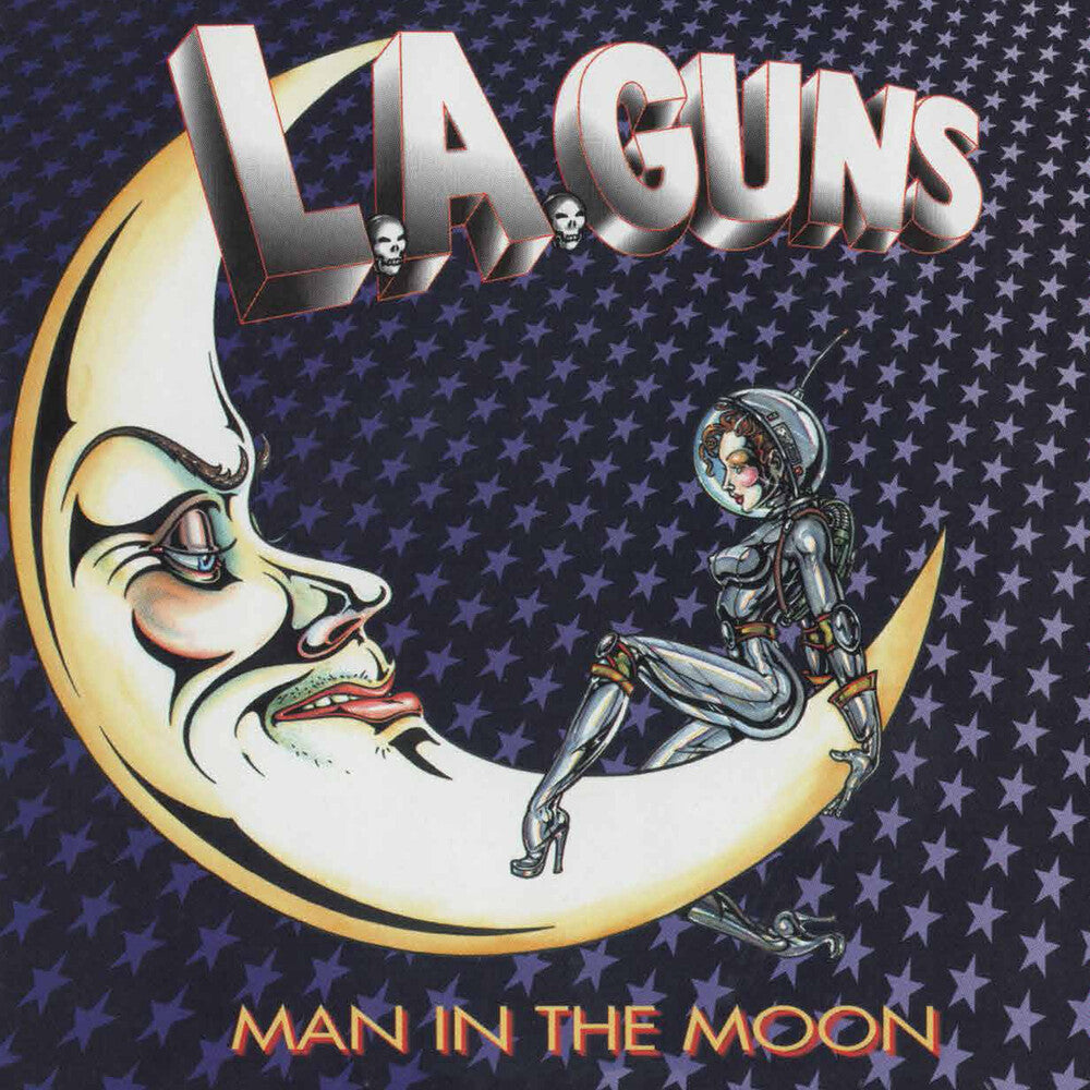 the album cover for La Guns - Man In The Moon (Blue) [Colored Vinyl] (Aniv)