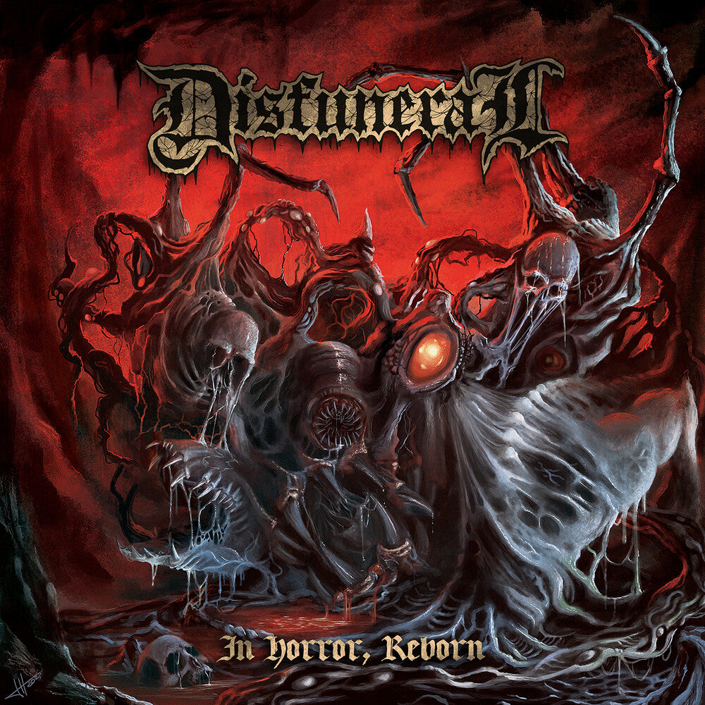 the album cover for Disfuneral - In Horror Reborn [Colored Vinyl] (Red)