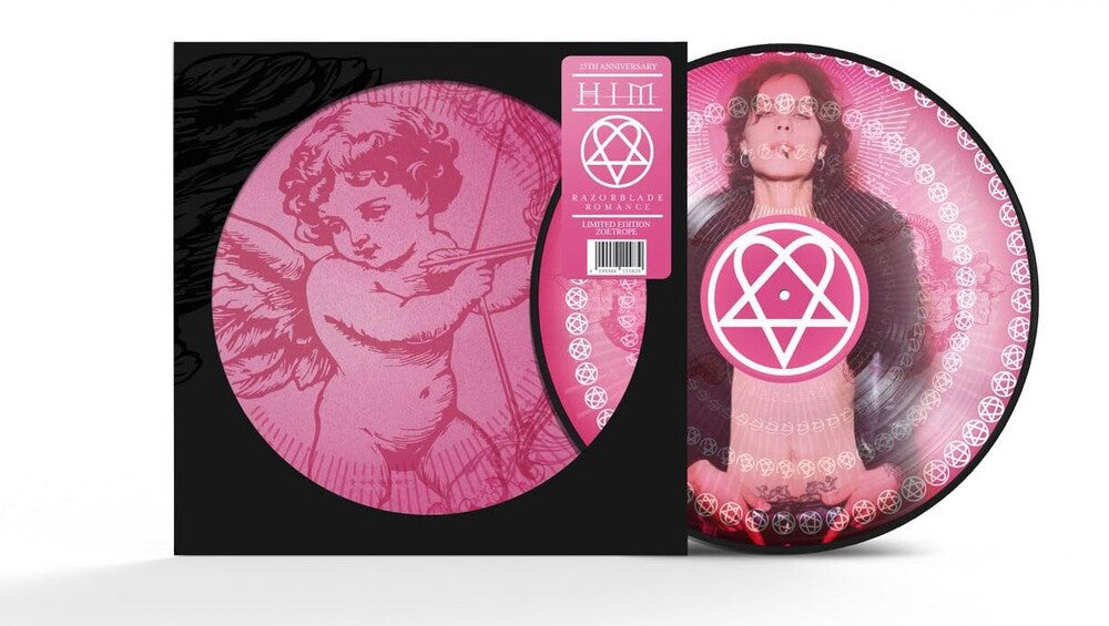 the album cover for HIM - Razorblade Romance (25th Anniversary) [Limited Edition Zoetrope Picture Disc]