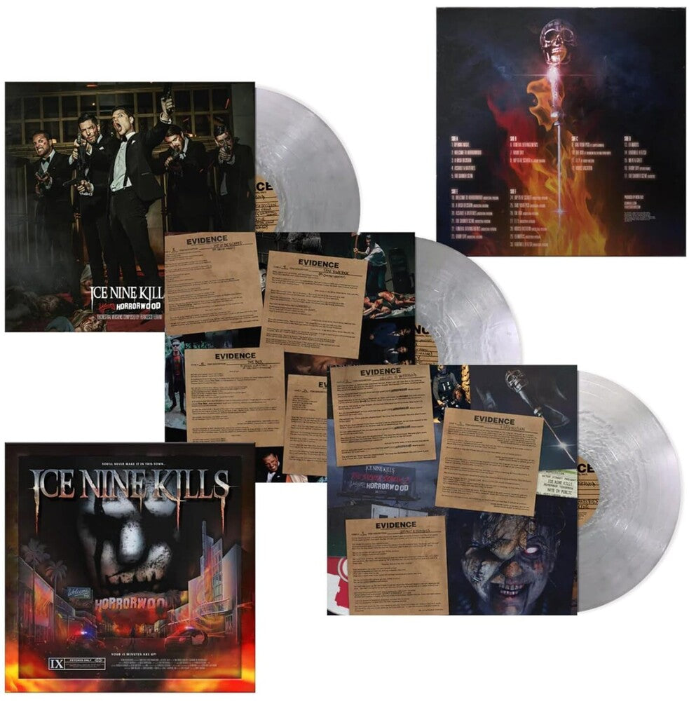the album cover for Ice Nine Kills - Welcome To Horrorwood: Under Fire (Deluxe Edition) [3xLP "Shower Scene" LP]
