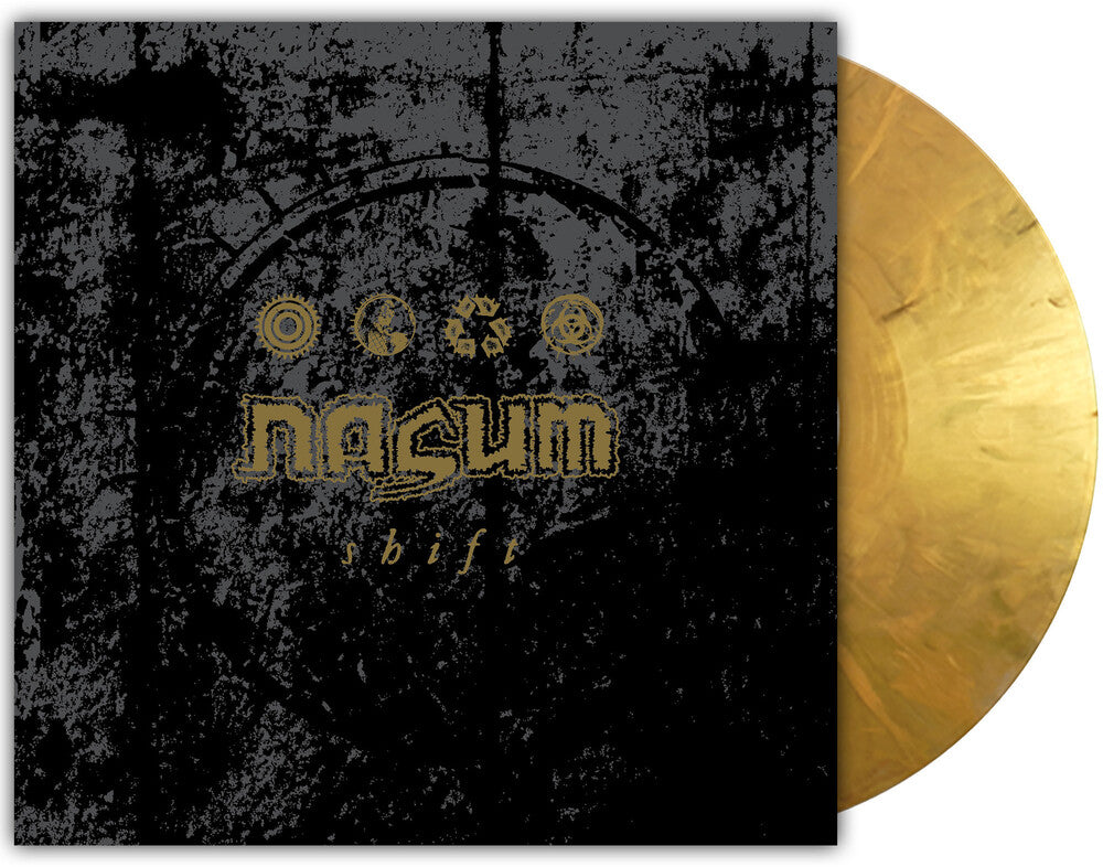 the album cover for Nasum - Shift [Gold Marble LP]