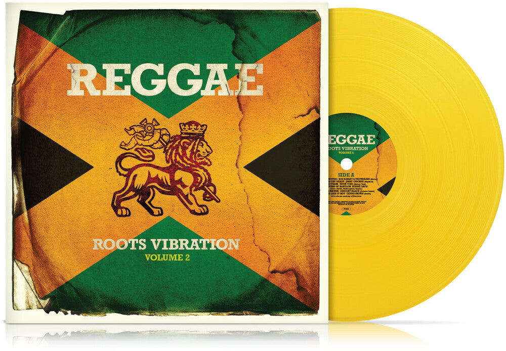 the album cover for Reggae Roots Vibration Vol 2 / Various - Yellow - Reggae Roots Vibration Vol 2 / Various - Yellow