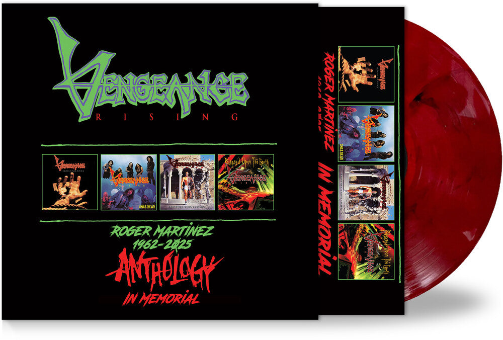 the album cover for Vengeance Rising - Anthology - Blood Red/Black (Blk) [Colored Vinyl] [Limited Edition]