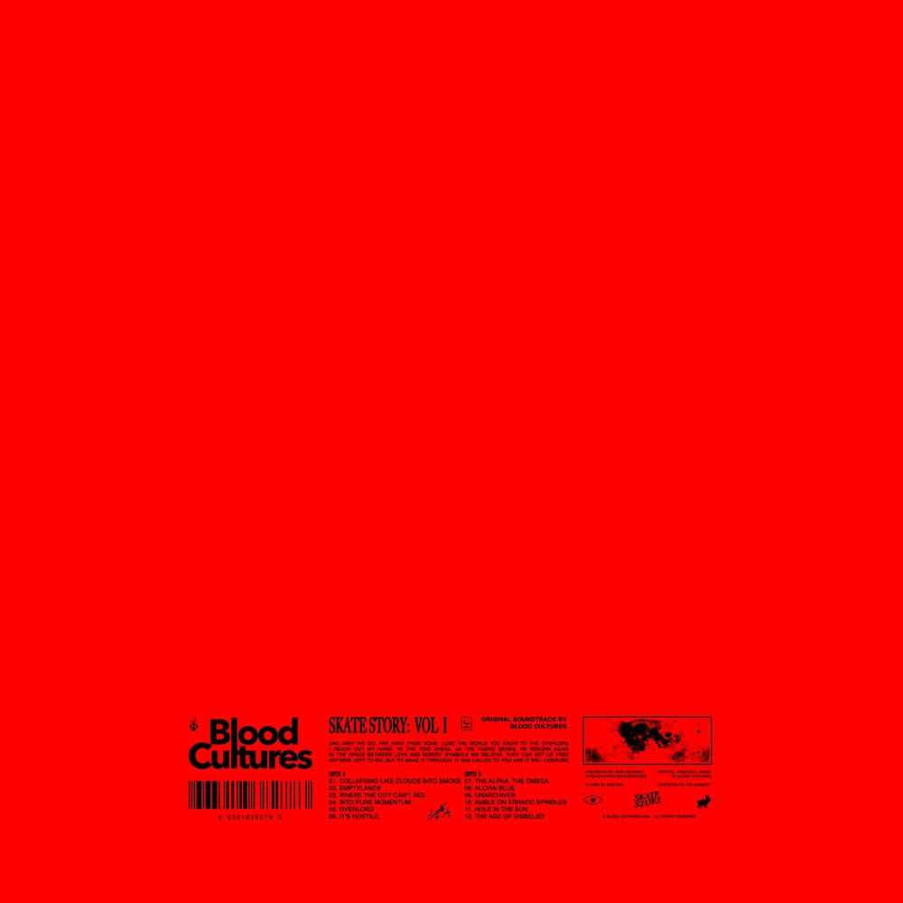 the album cover for Blood Cultures - Skate Story Vol. 1 [Red Vinyl]